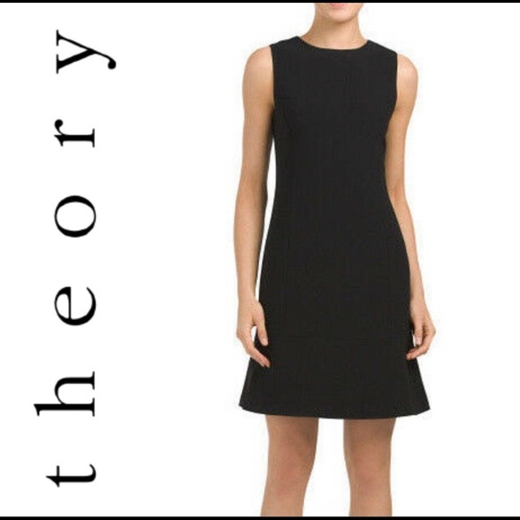 NWT Theory Natler SL Dress - Dark Bellflower Sz 12 - Picture 1 of 3